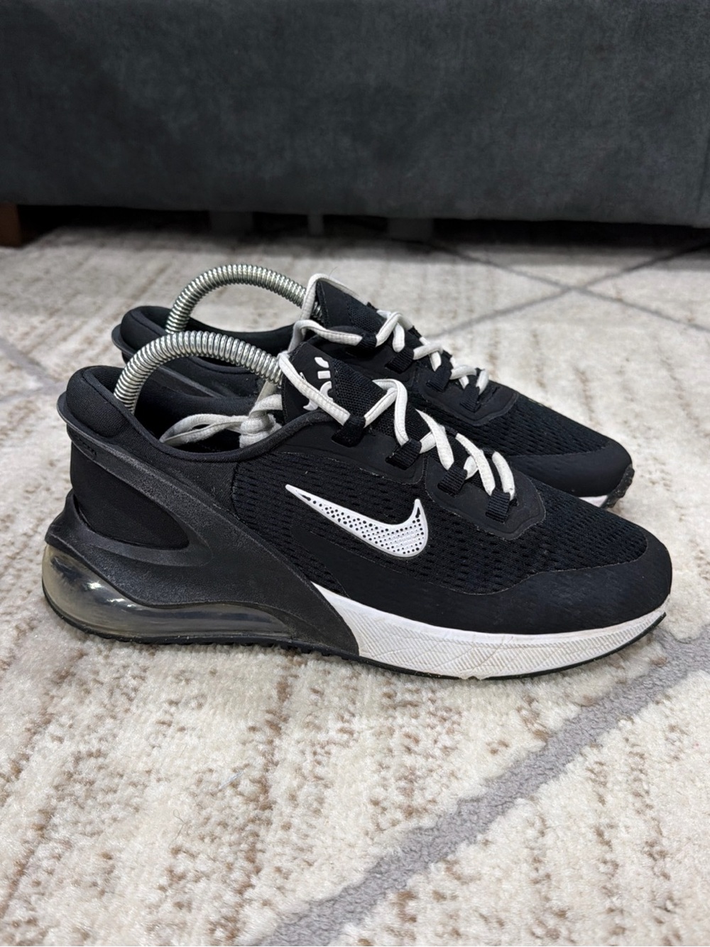 Nike Air Max 270 GO GS Black White Comfort Sneakers Shoes Size 6Y Women’s 7.5
